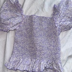 New Girls M lavender blouse